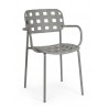 Bizzotto Krzesło Ogrodowe Clover Arm      Szare
