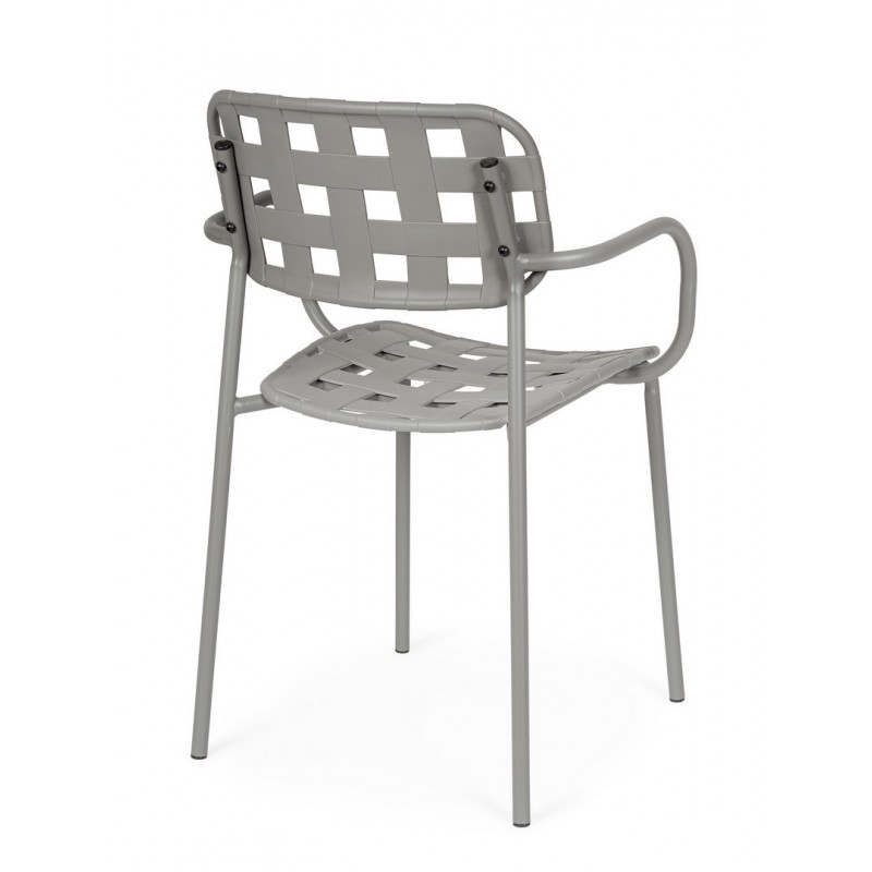 Bizzotto Krzesło Ogrodowe Clover Arm      Szare