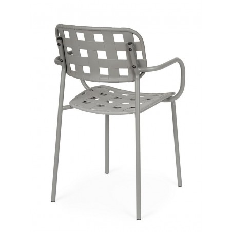 Bizzotto Krzesło Ogrodowe Clover Arm      Szare