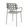 Bizzotto Krzesło Ogrodowe Clover Arm      Szare