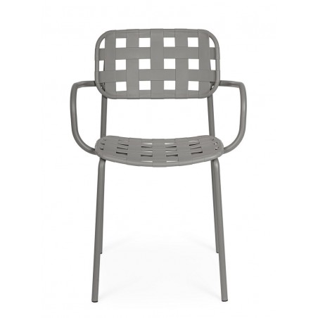 Bizzotto Krzesło Ogrodowe Clover Arm      Szare