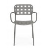 Bizzotto Krzesło Ogrodowe Clover Arm      Szare