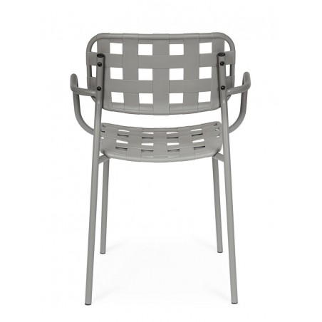 Bizzotto Krzesło Ogrodowe Clover Arm      Szare