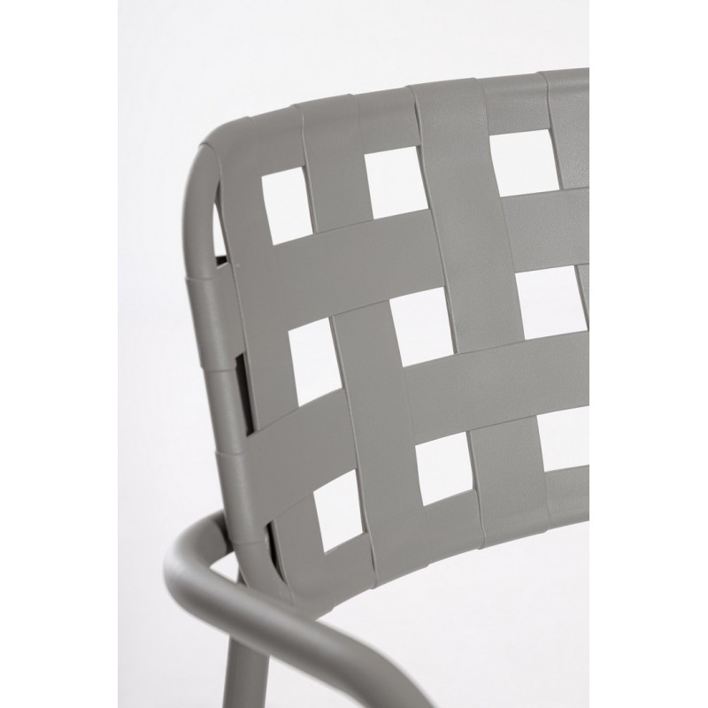 Bizzotto Krzesło Ogrodowe Clover Arm      Szare