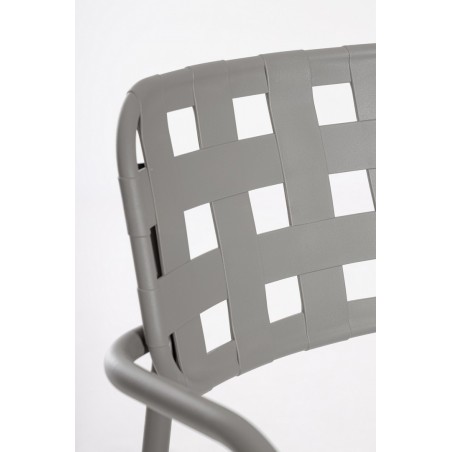 Bizzotto Krzesło Ogrodowe Clover Arm      Szare