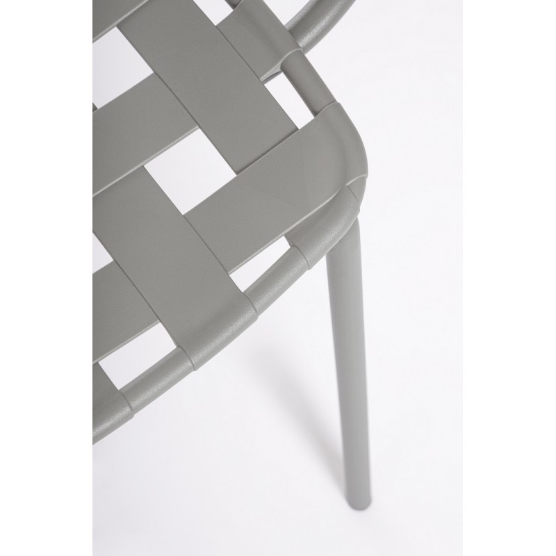 Bizzotto Krzesło Ogrodowe Clover Arm      Szare