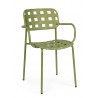 Bizzotto Krzesło Ogrodowe Clover Arm      Zielone