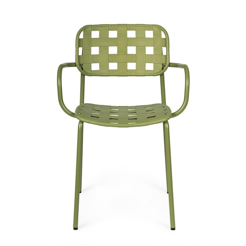 Bizzotto Krzesło Ogrodowe Clover Arm      Zielone