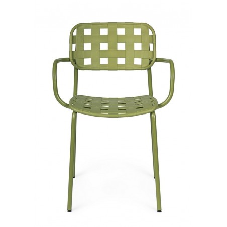 Bizzotto Krzesło Ogrodowe Clover Arm      Zielone