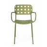 Bizzotto Krzesło Ogrodowe Clover Arm      Zielone