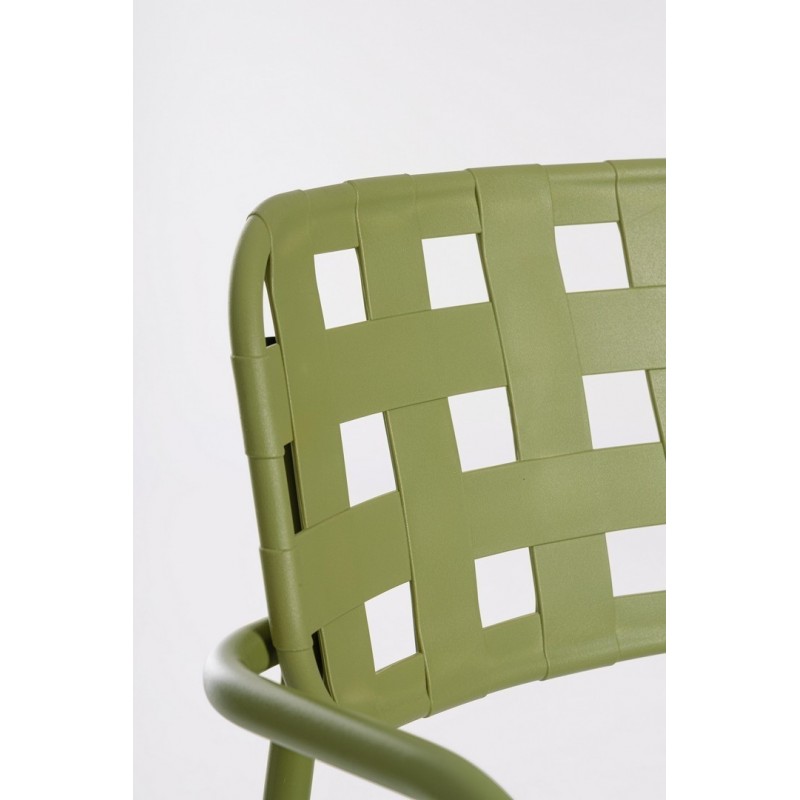 Bizzotto Krzesło Ogrodowe Clover Arm      Zielone