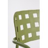 Bizzotto Krzesło Ogrodowe Clover Arm      Zielone