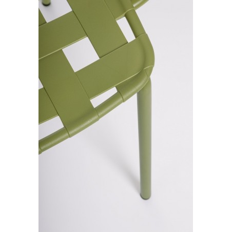Bizzotto Krzesło Ogrodowe Clover Arm      Zielone
