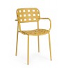 Bizzotto Krzesło Ogrodowe Clover Arm      Żółte