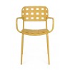 Bizzotto Krzesło Ogrodowe Clover Arm      Żółte