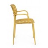 Bizzotto Krzesło Ogrodowe Clover Arm      Żółte