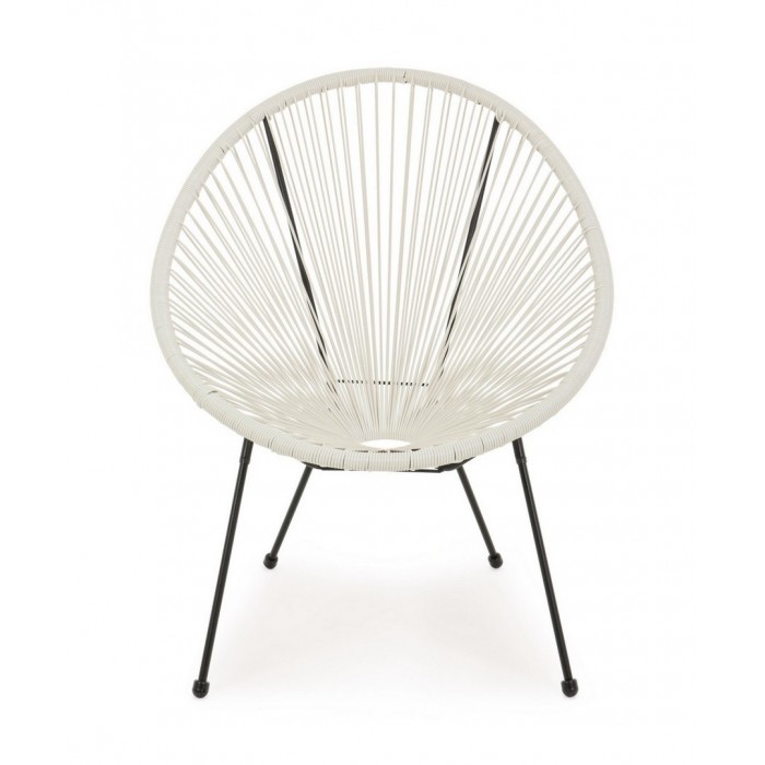 Bizzotto Krzesło Ogrodowe Parker Białe