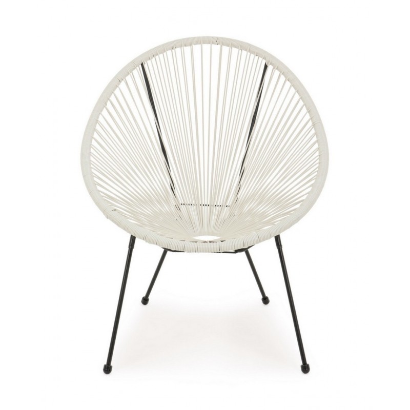 Bizzotto Krzesło Ogrodowe Parker Białe