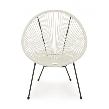 Bizzotto Krzesło Ogrodowe Parker Białe