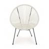 Bizzotto Krzesło Ogrodowe Parker Białe