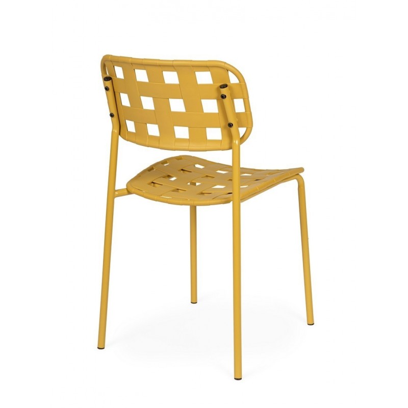 Bizzotto Krzesło Ogrodowe Clover Żółte