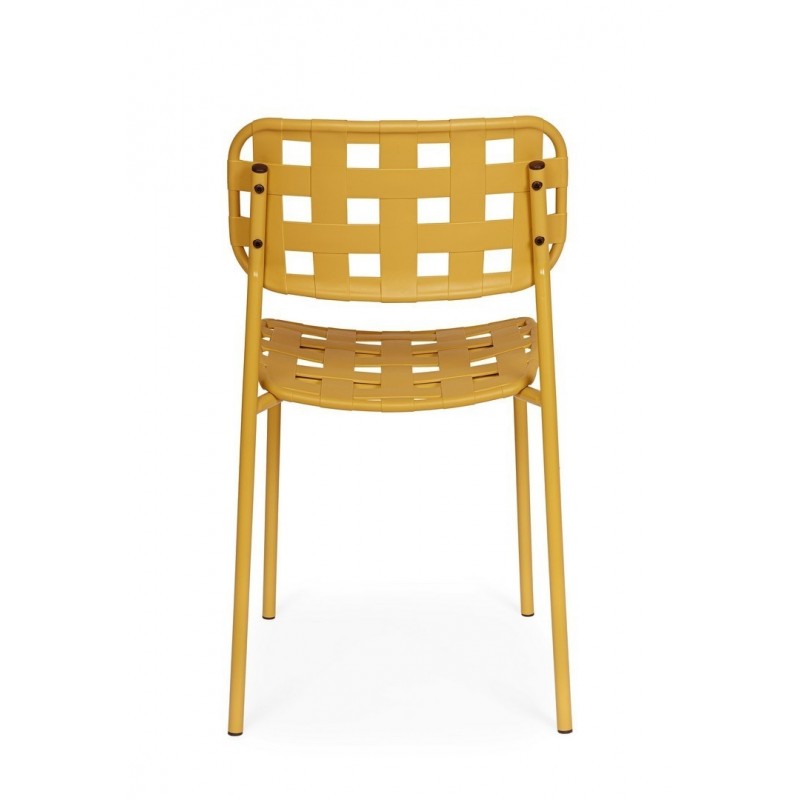 Bizzotto Krzesło Ogrodowe Clover Żółte