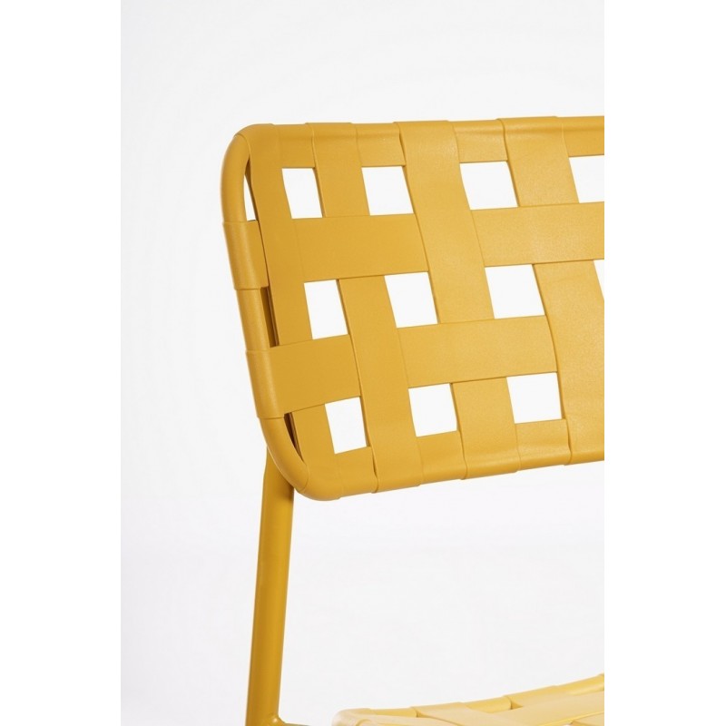 Bizzotto Krzesło Ogrodowe Clover Żółte