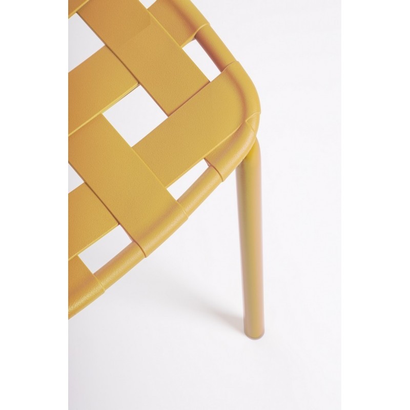 Bizzotto Krzesło Ogrodowe Clover Żółte