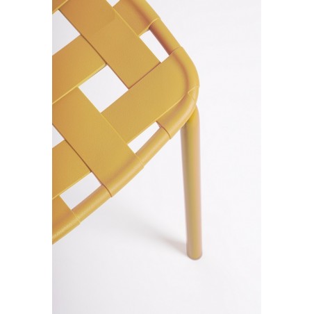 Bizzotto Krzesło Ogrodowe Clover Żółte