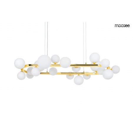 Moosee Lampa Wisząca Alure Oval 120       Złota/mleczna