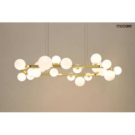Moosee Lampa Wisząca Alure Oval 120       Złota/mleczna