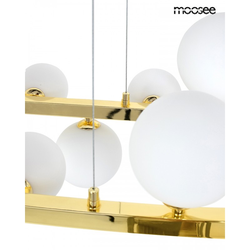 Moosee Lampa Wisząca Alure Oval 120       Złota/mleczna
