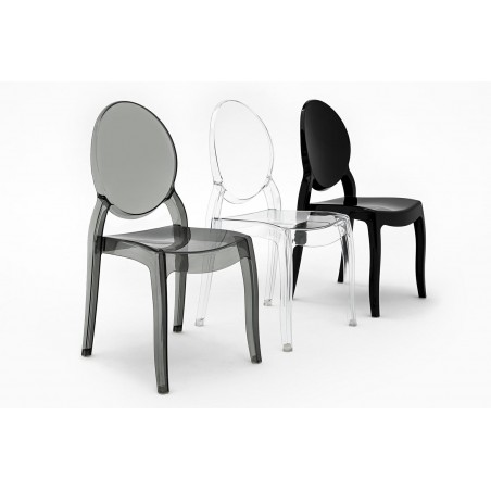 Krzesło Elizabeth Czarne - Poliwęglan