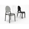 Krzesło Elizabeth Czarne - Poliwęglan