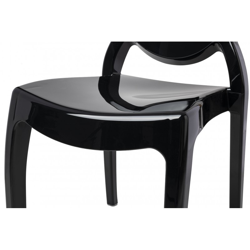 Krzesło Elizabeth Czarne - Poliwęglan