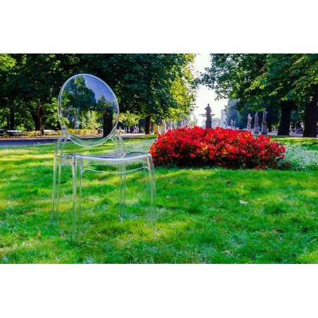 Krzesło Elizabeth Transparentne -  Poliwęglan