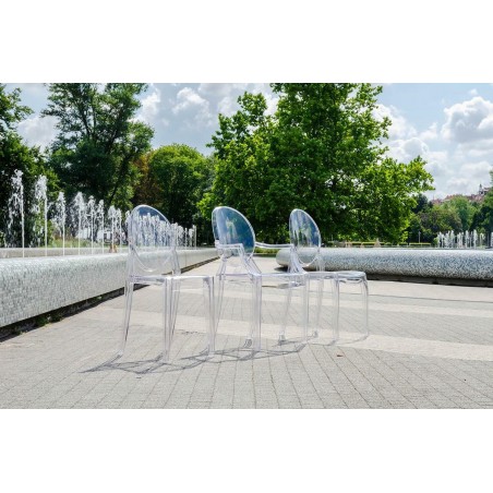 Krzesło Elizabeth Transparentne -  Poliwęglan