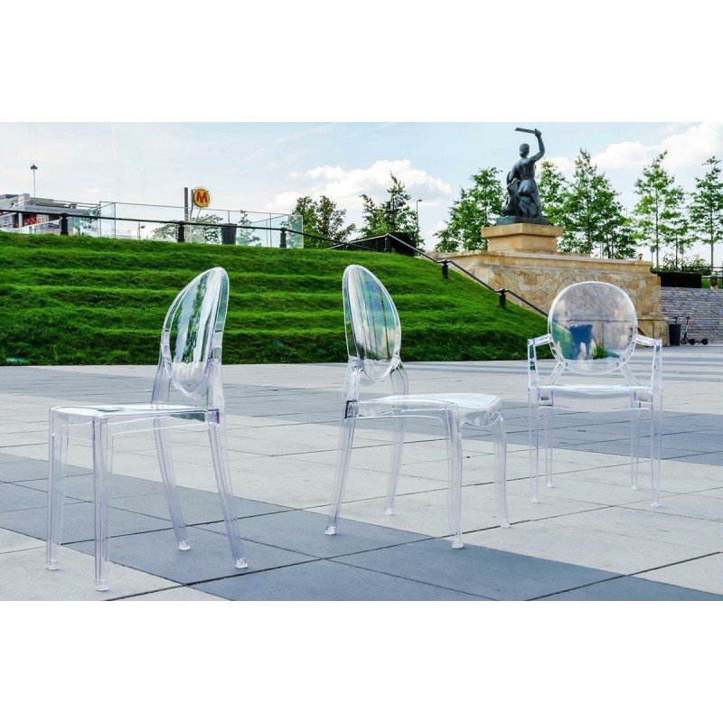 Krzesło Elizabeth Transparentne -  Poliwęglan