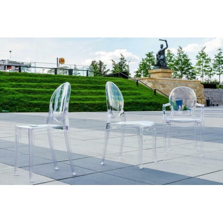 Krzesło Elizabeth Transparentne -  Poliwęglan