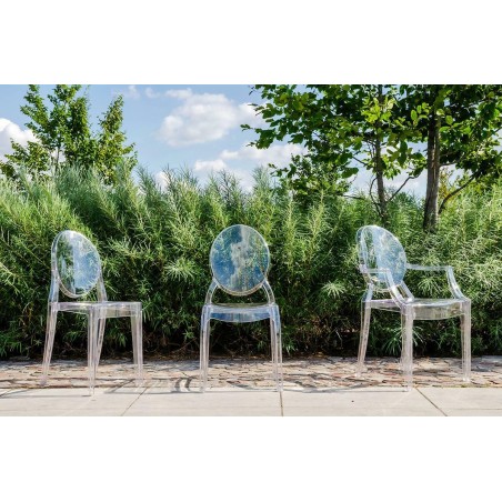 Krzesło Elizabeth Transparentne -  Poliwęglan