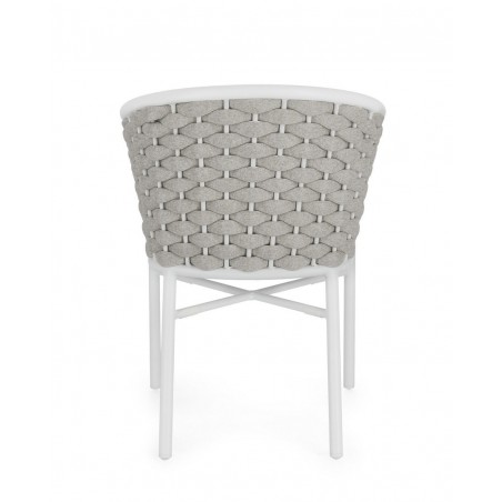 Bizzotto Krzesło Ogrodowe Margalida       Białe / Szare
