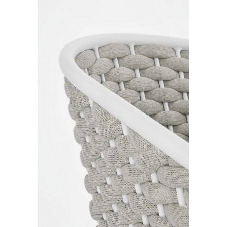 Bizzotto Krzesło Ogrodowe Margalida       Białe / Szare