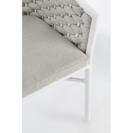 Bizzotto Krzesło Ogrodowe Margalida       Białe / Szare