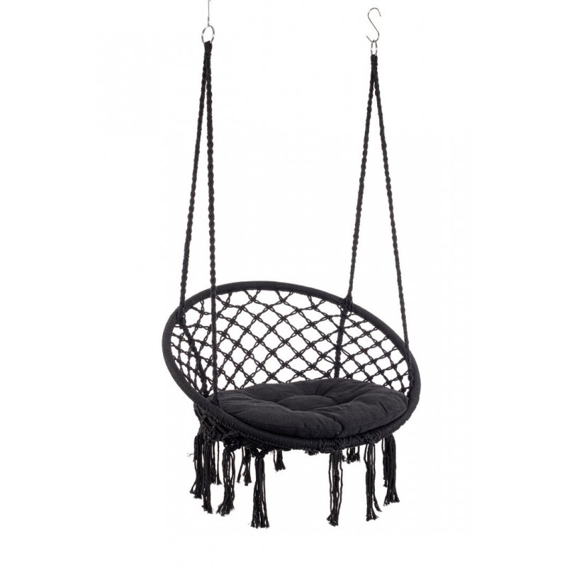 Bizzotto Fotel Wiszący Ogrodowy Javier    Czarny