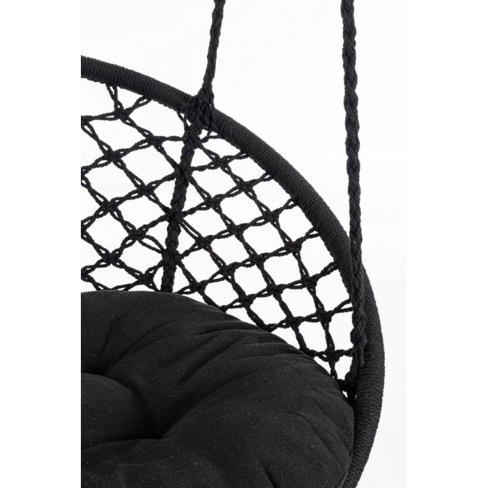 Bizzotto Fotel Wiszący Ogrodowy Javier    Czarny