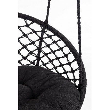 Bizzotto Fotel Wiszący Ogrodowy Javier    Czarny