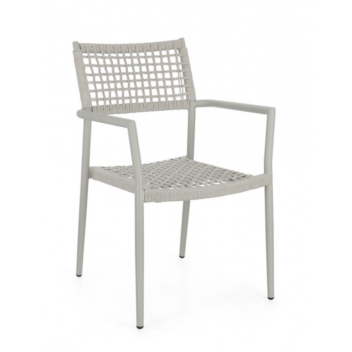 Bizzotto Krzesło Ogrodowe Caleta Saturn   Szare