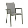 Bizzotto Krzesło Ogrodowe Konnor Zielone  / Szare