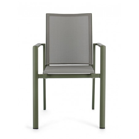Bizzotto Krzesło Ogrodowe Konnor Zielone  / Szare