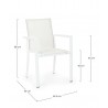 Bizzotto Krzesło Ogrodowe Konnor Białe